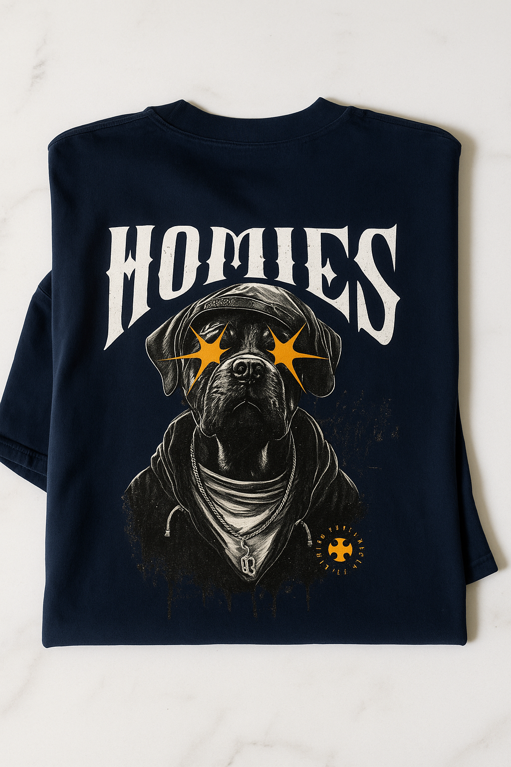 Over Sized T shirt With A Urban Street Graphics