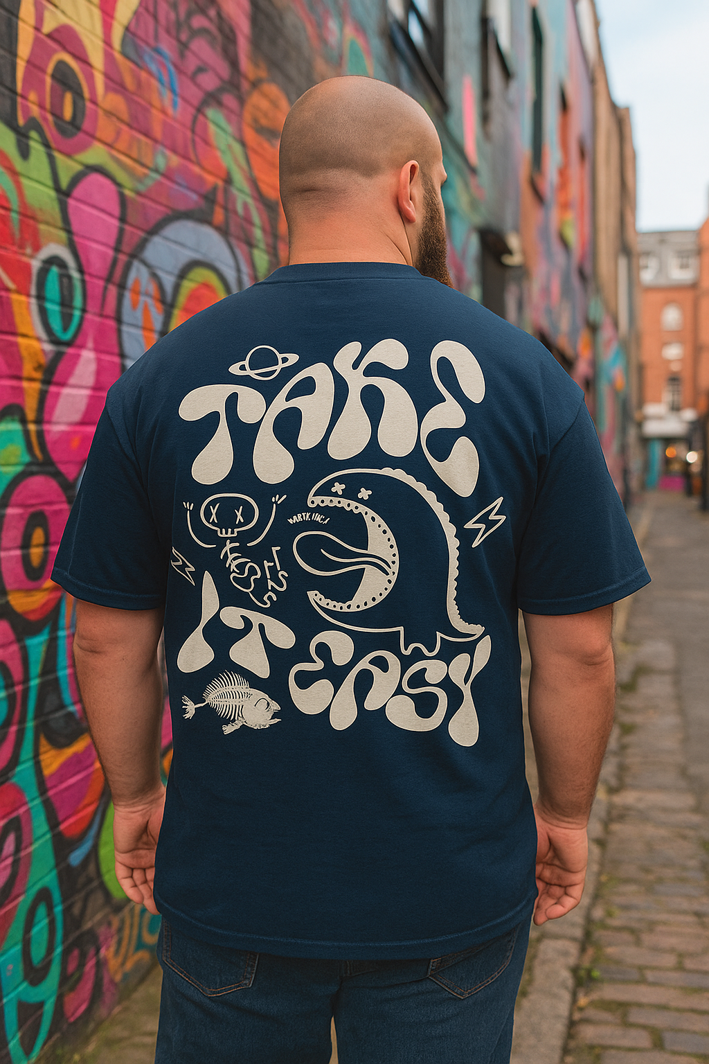 Premium Oversized Tshirt With A Minimal Funny Design