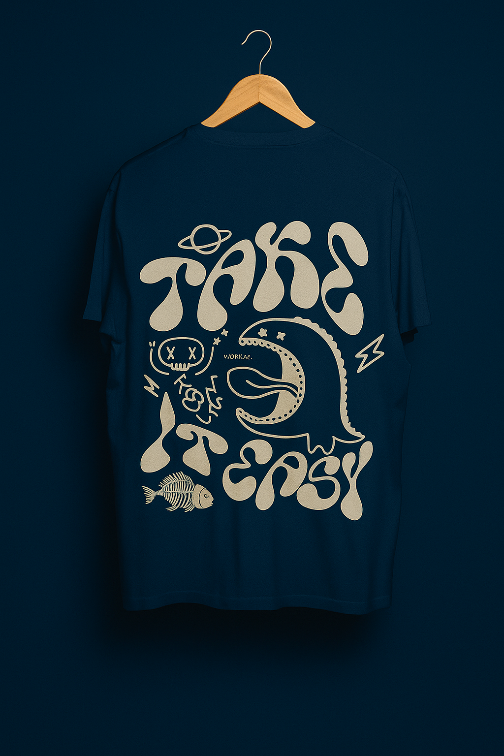 Premium Oversized Tshirt With A Minimal Funny Design