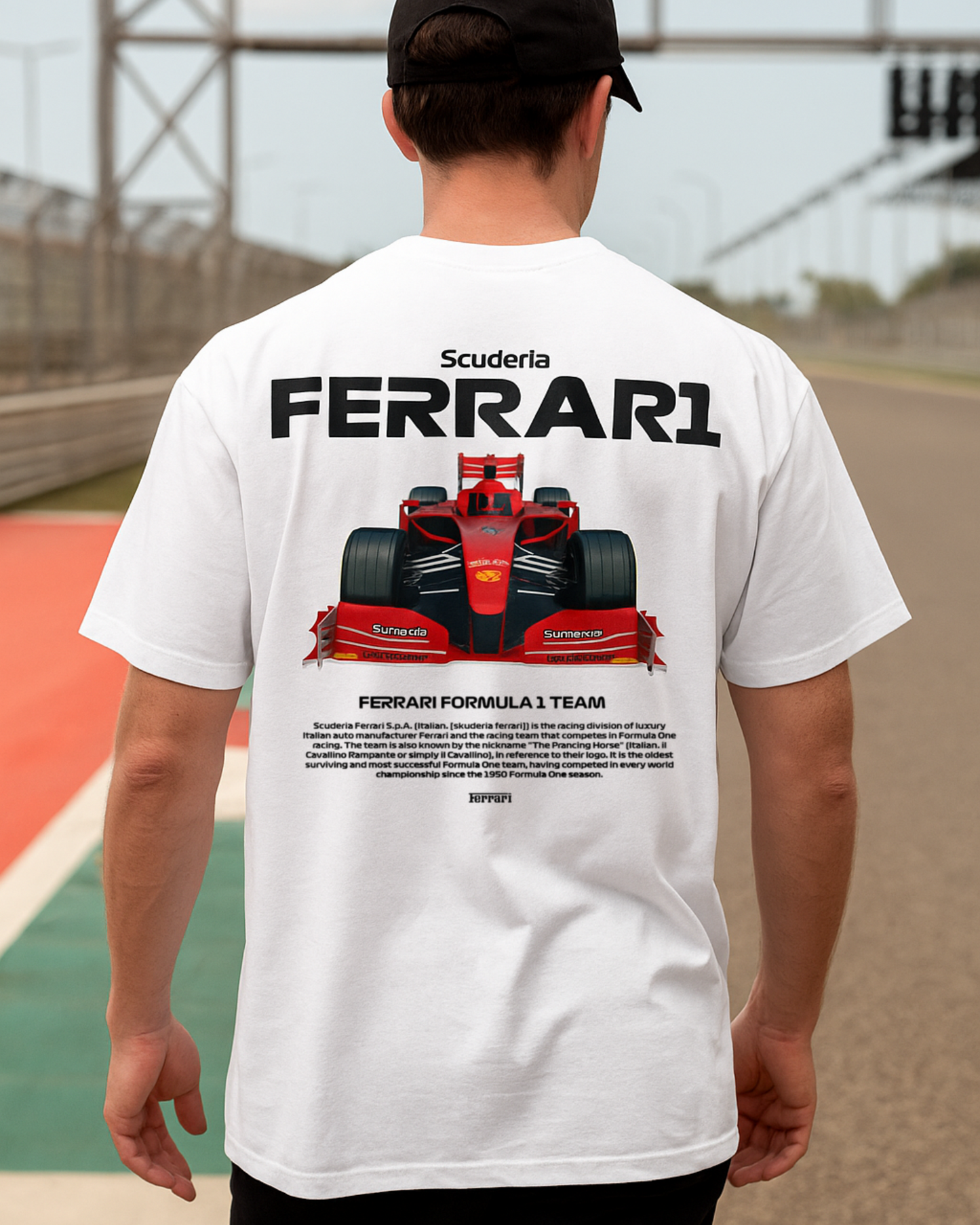 Unisex Oversized Tee With F1 Design